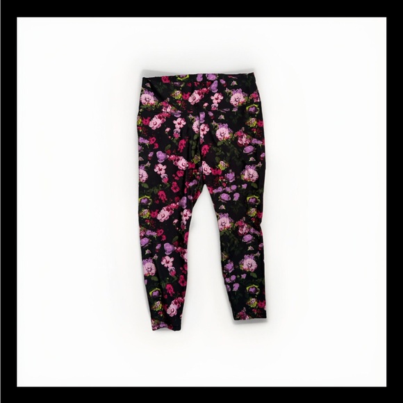 Old Navy Active High-Rise Powersoft Floral Leggings Women’s XL - Picture 2 of 3